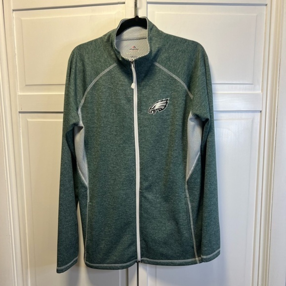 Majestic Women’s Philadelphia Eagles Full-Zip Lightweight Jacket Size Women’s XL